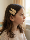 BUBBLE HAIR SNAPS 2Pk | OAT