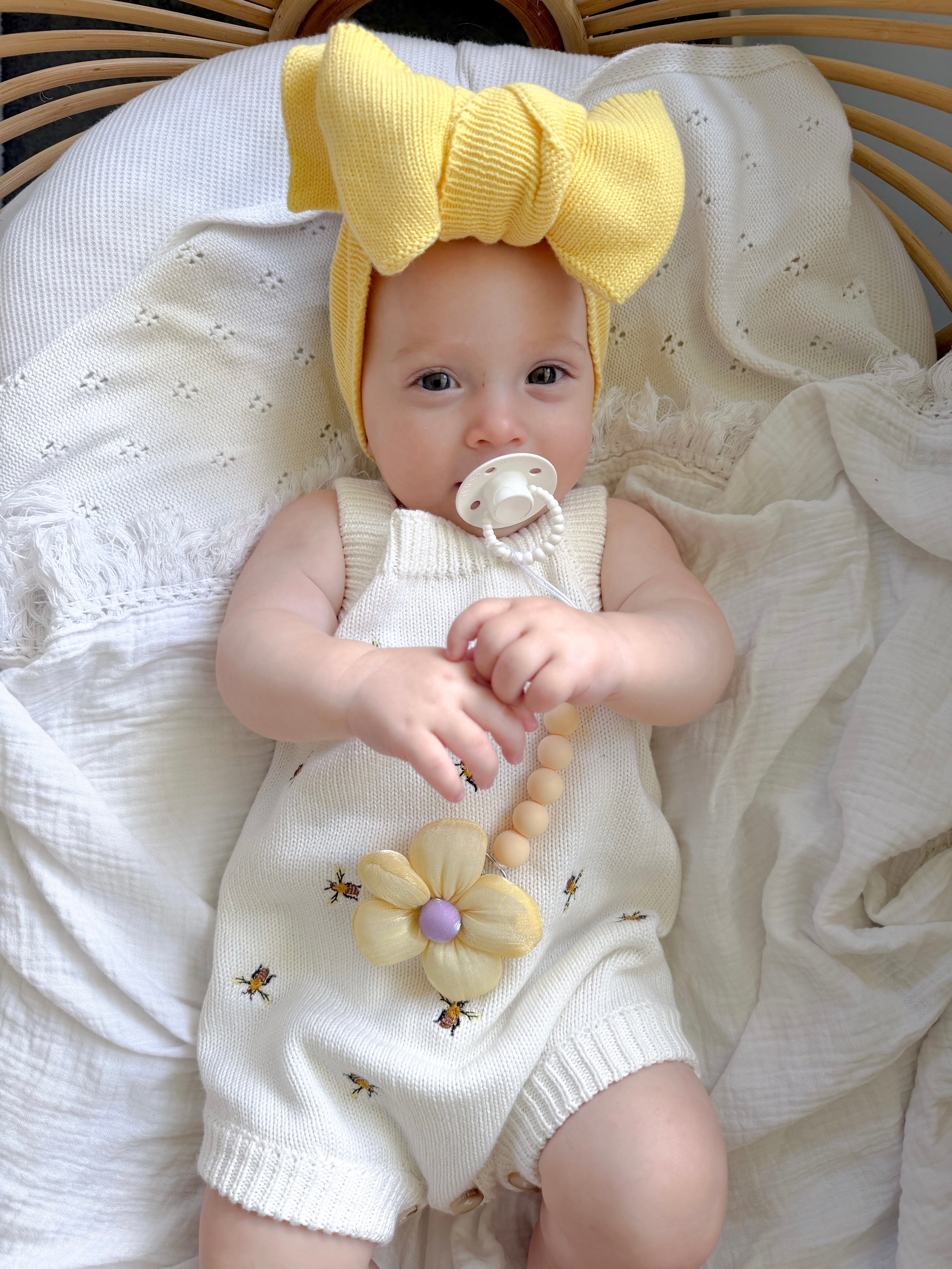 OVERSIZED TOP KNOT |CITRUS