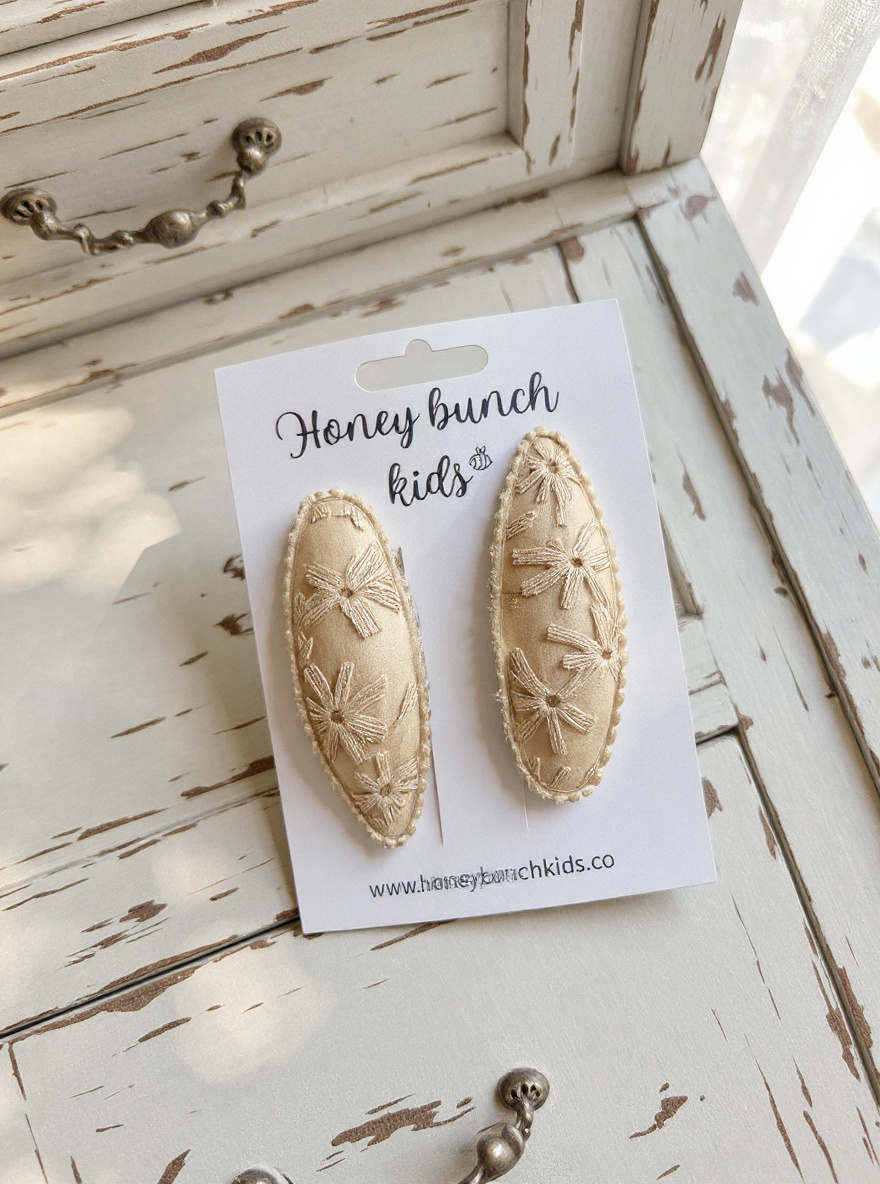BUBBLE HAIR SNAPS 2Pk | OAT