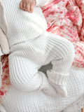 KNITTED PANTS| MILKY