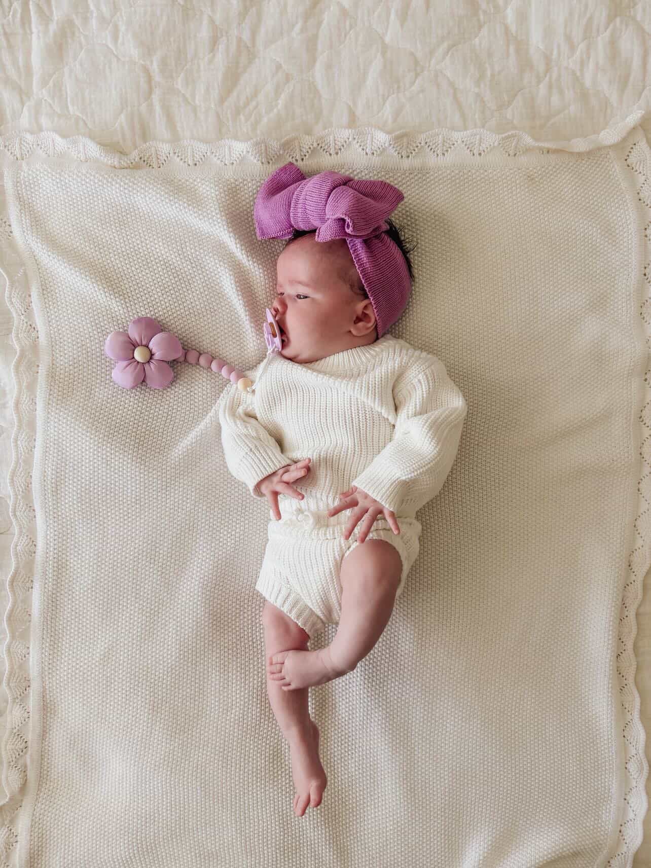 OVERSIZED TOP KNOT |LILAC
