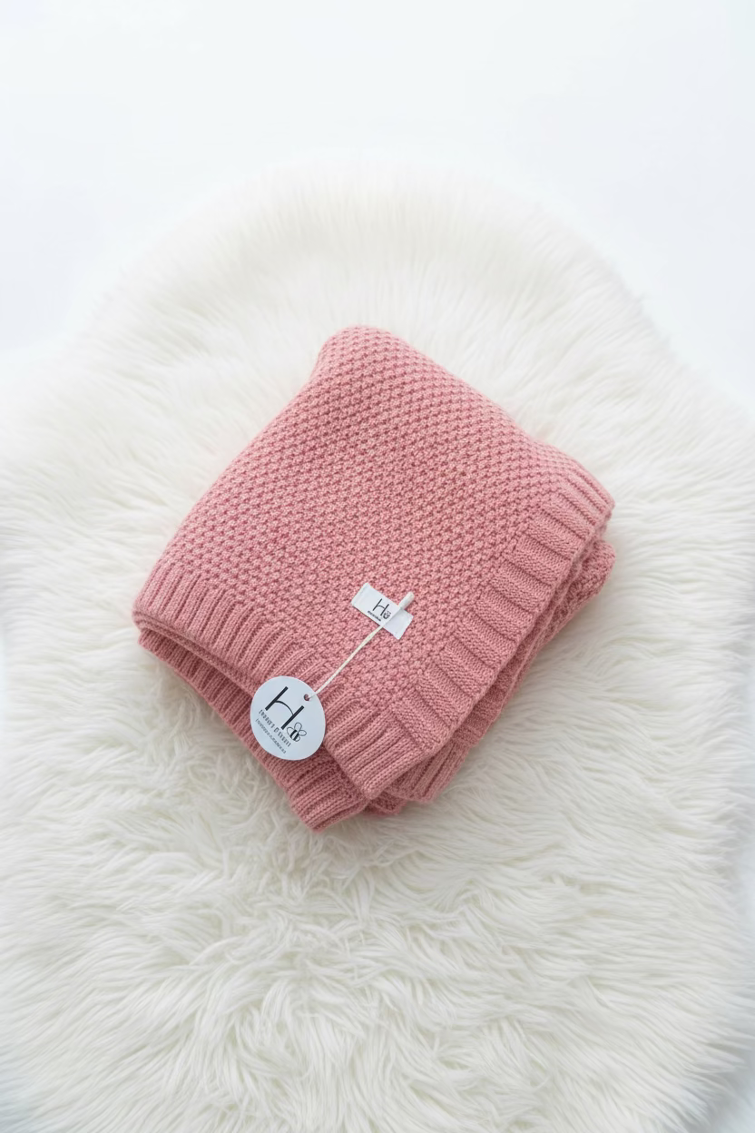 Knit Blanket | Rose